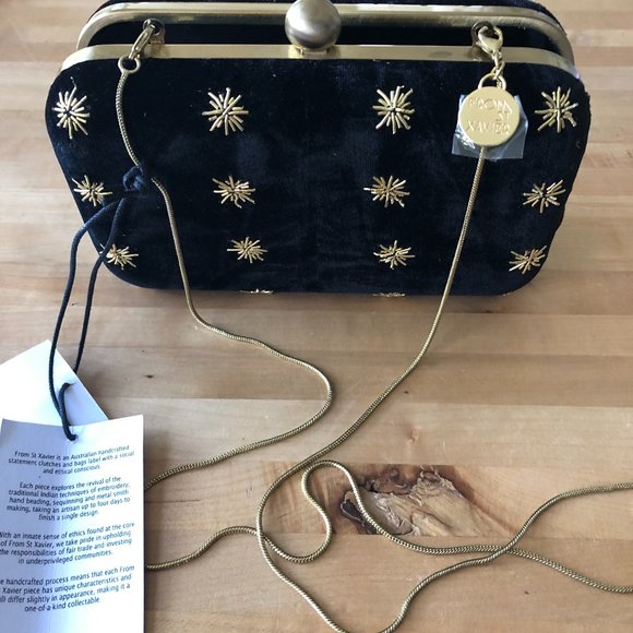 SOLD.     From St Xavier North Star Box Clutch-NWT - Picture 6 of 9
